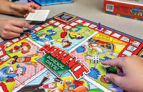 Edupress Inference School Days Game blue level players practicing reading comprehension