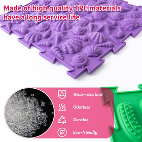 Edusense colorful textures enhancing visual recognition and sensory engagement.