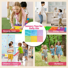 Edusense mat placed at home creates a safe space for daily exploration.