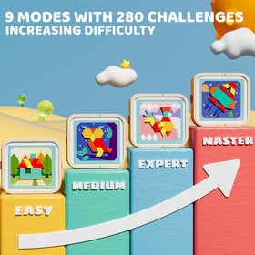 edutree pattern cards with 142 pages provide progressive challenges for kids