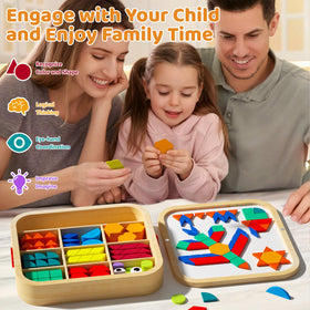 edutree storage compartment box keeps pieces organized and ready to learn