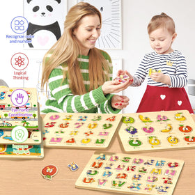 edutree wooden peg puzzle transportation fuels scenario-based play and coordination.