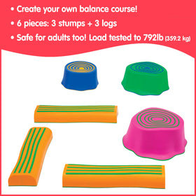 edxeducation Step-a-Trail pink stump promotes imaginative movement for children