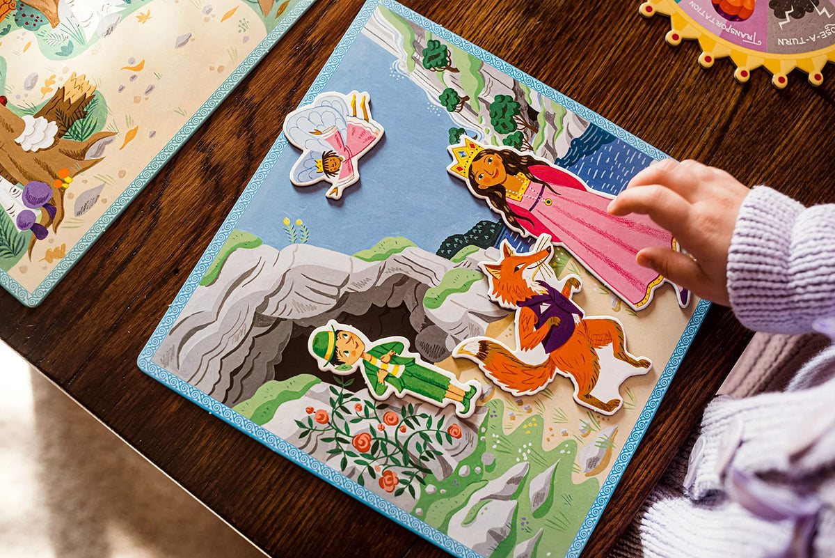 eeBoo Fairytale Spinner Game hero illustration invites brave storytelling