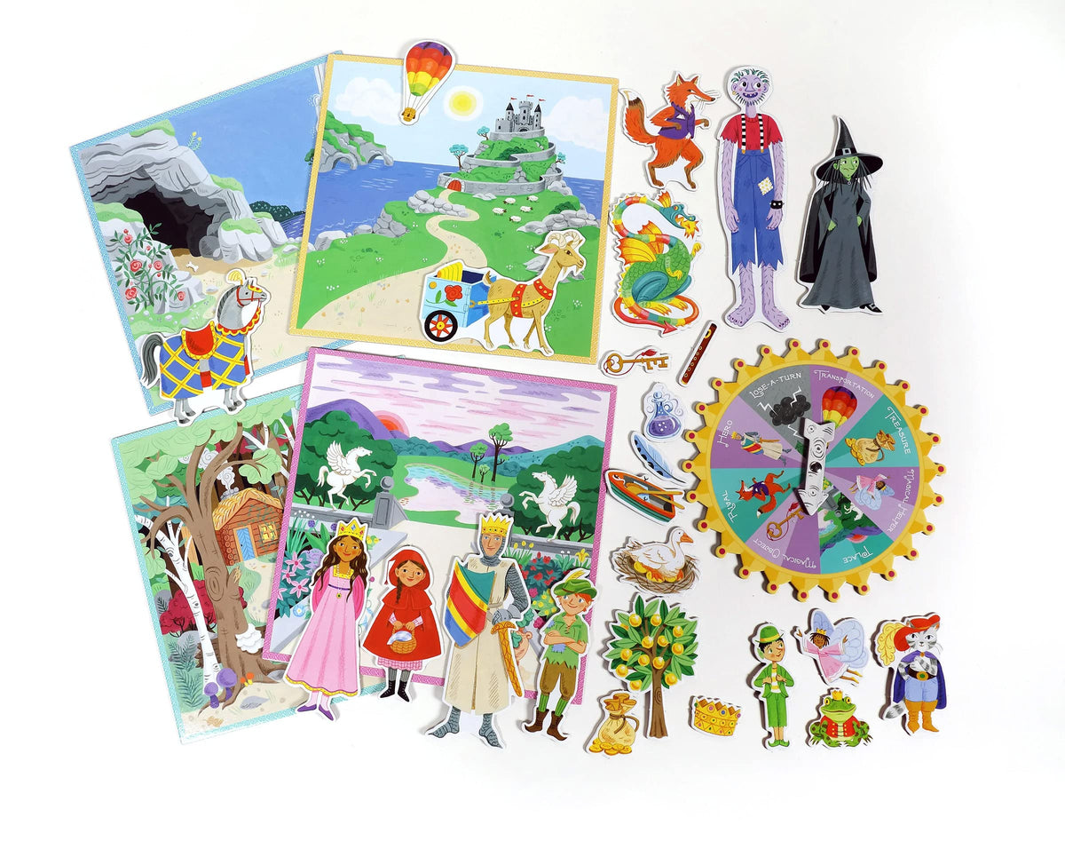 eeBoo Fairytale Spinner Game magic creature art fuels wonder