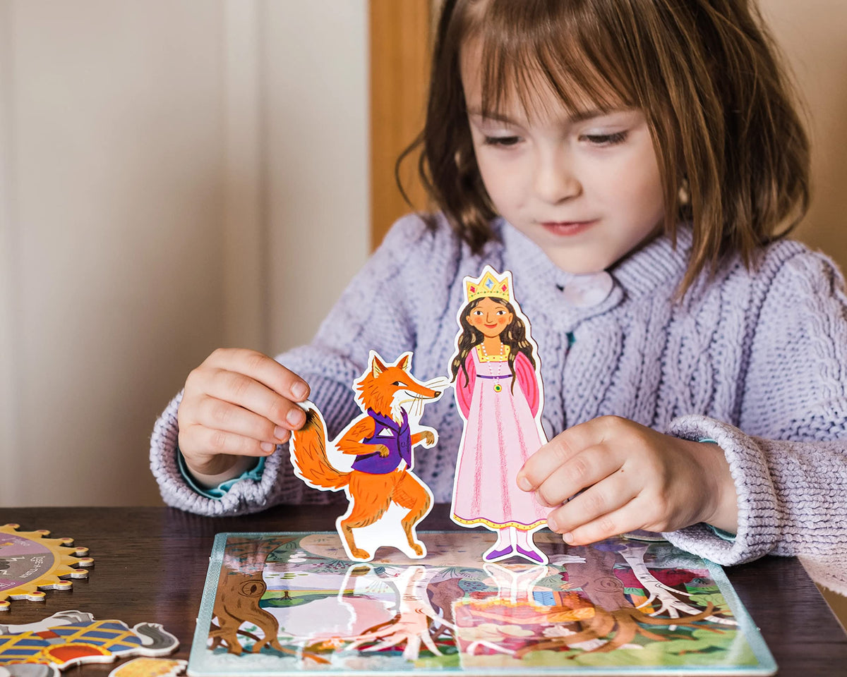 eeBoo Fairytale Spinner Game magical object visuals add sparkle