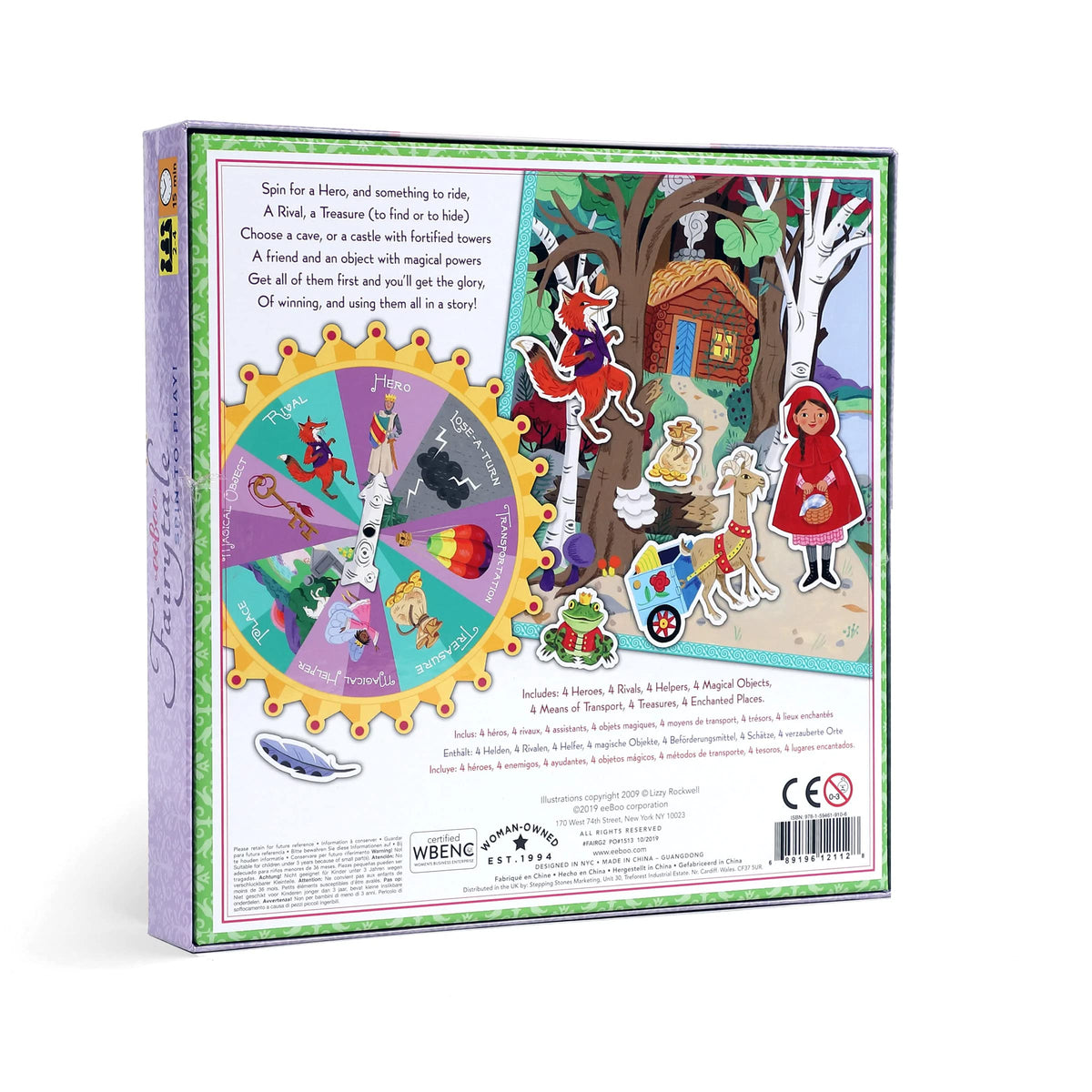 eeBoo Fairytale Spinner Game scene artwork stirs kids' adventures