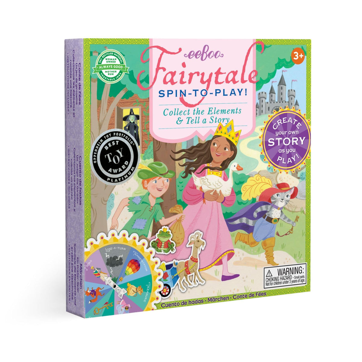 eeBoo Fairytale Spinner Game spinner sparks imaginative storytelling