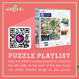 eeBoo Springtime Kitchen box with artwork and poem for a thoughtful puzzle experience.