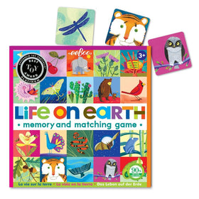 eeBoo Life on Earth tiles with birds and fish for color-rich study and play.