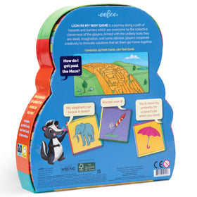 eeBoo Lion in My Way cards, showcasing tools and paths for creative challenges