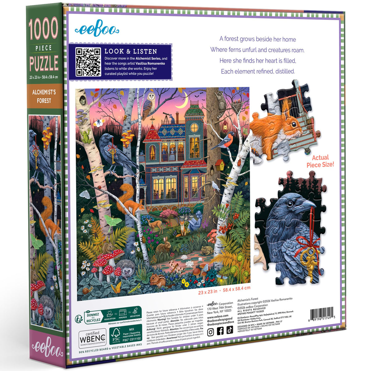 eeBoo puzzle pieces close-up showing interlocking detail for satisfying construction.