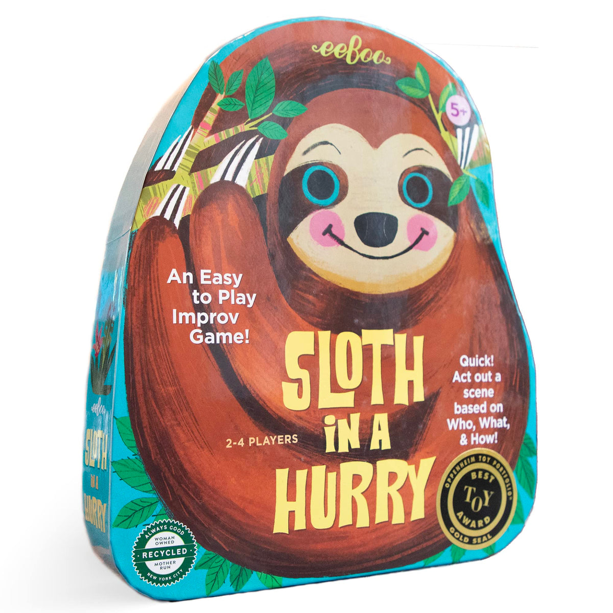 eeBoo Sloth in a Hurry spinner sparks quick storytelling and teamwork