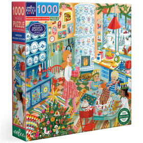 eeBoo Swedish Holiday Kitchen puzzle box front shows a festive scene for cozy challenges