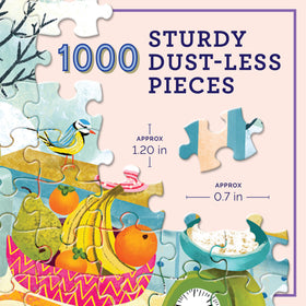 eeBoo Swedish Holiday Kitchen puzzle pieces ready to snap together smoothly