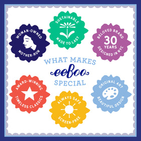 eeBoo Swedish Holiday Kitchen sustainable materials use recycled board and ink