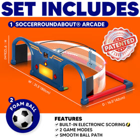 E E-JET GAMES trainer provides a smooth ball path for precise control drills.