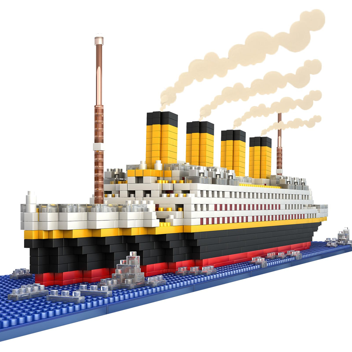Emeetlinn Titanic ship model assembled for shelf display