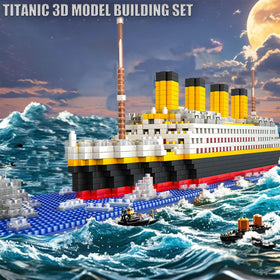 Emeetlinn Titanic micro bricks close-up shows precise small parts
