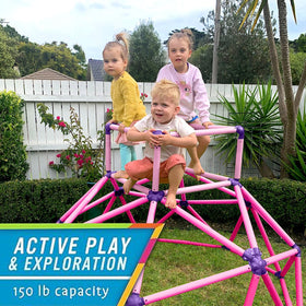 Eezy Peezy Climber Top Pink supports versatile indoor and outdoor use