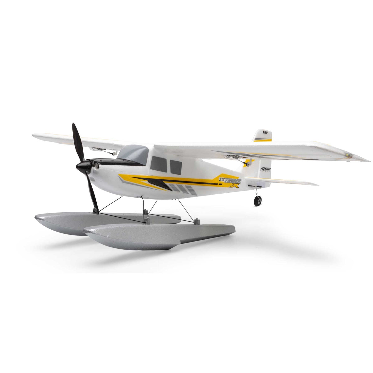 E-flite UMX Carbon Cub SS floatplane installation highlights easy, minutes-long conversion