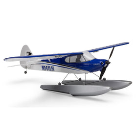 E-flite UMX Carbon Cub SS float set on-water stability for takeoffs