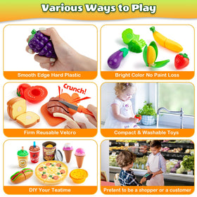 EFO SHM cutting-food-toy knife and board enables safe slicing during pretend cooking sessions