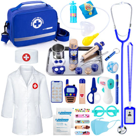 EFO SHM doctor kit heartbeat stethoscope promotes imaginative pretend play.