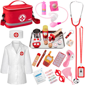 EFO SHM Doctor Kit stethoscope close-up for realistic pretend play