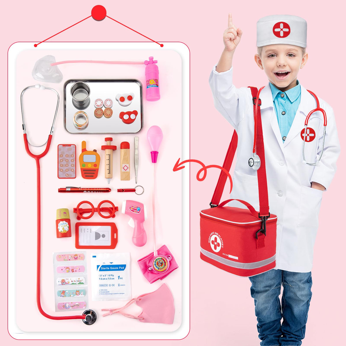EFO SHM Doctor Kit storage bag keeps playthings organized on the go