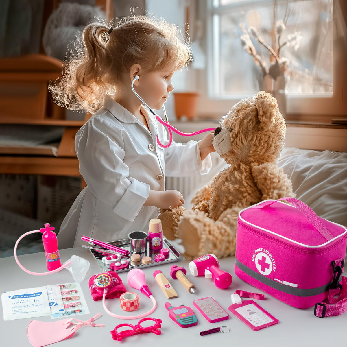 EFO SHM storage tote bag keeps tools organized during play