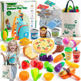 EFO SHM pretend play food 68-piece set offers diverse flavors and colors for imaginative play