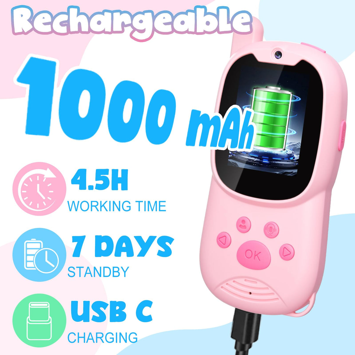 EFO SHM video walkie range up to 1000 feet for outdoor adventures