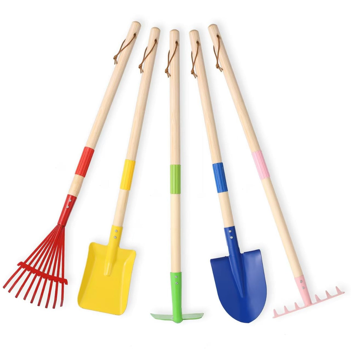 Egashow 5-piece hoe for kids in outdoor play, safe and sturdy