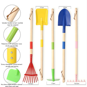 Egashow kid-friendly tooth rake for soil loosening and gardening