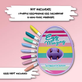 Eggmazing is ideal for family fun and classroom crafts
