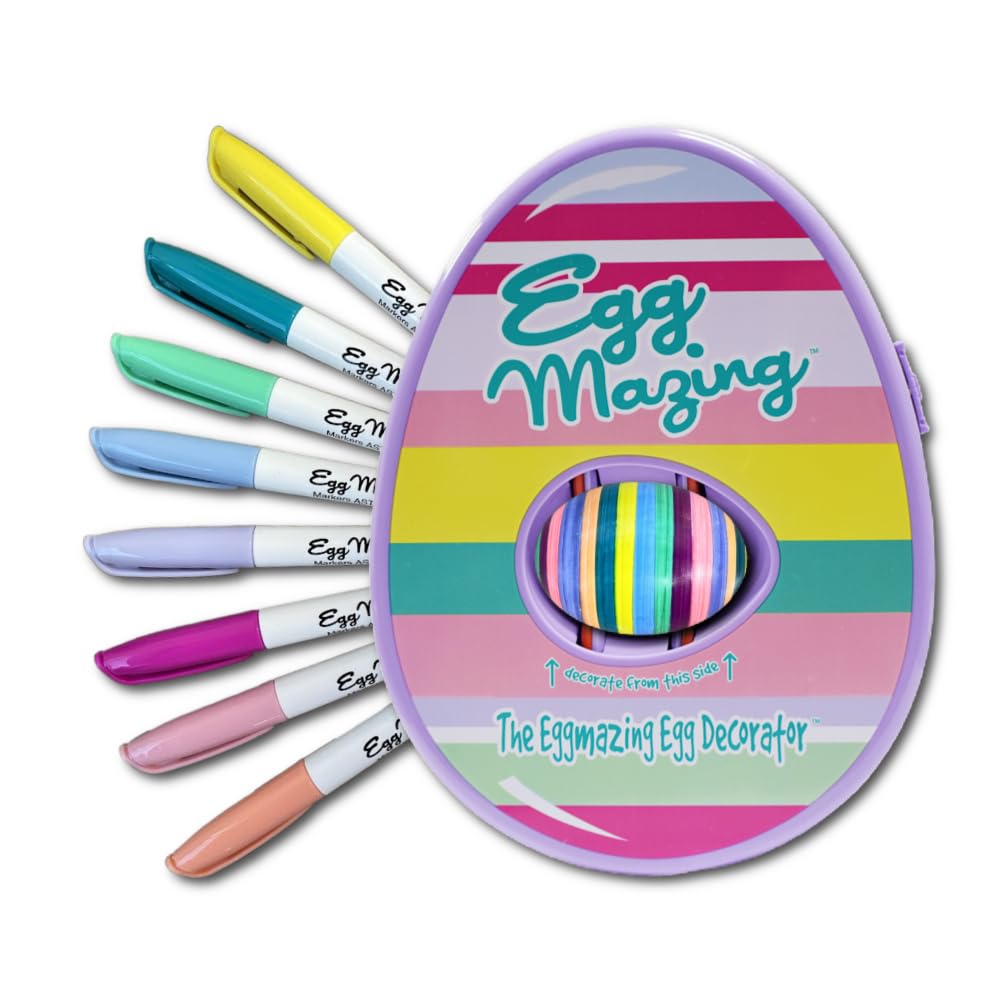 Eggmazing egg-decorator-spinner in action for even design patterns