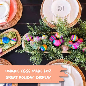 Eggmazing works best with large or extra-large hard-boiled eggs