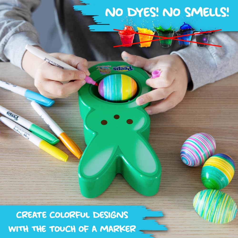 No-mess design keeps surfaces clean during Eggmazing decorating
