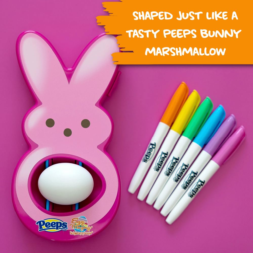 Eggmazing pink marker pens provide vibrant, quick-drying color on eggs.