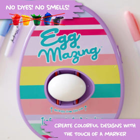Eggmazing self-contained design keeps decorating mess-free and easy to clean