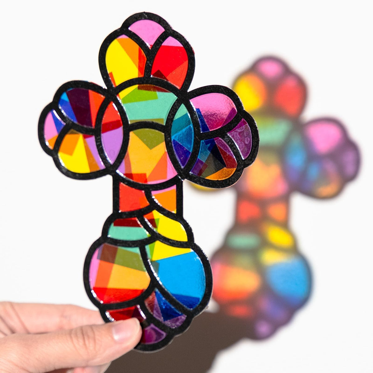 EggSun PET sheets catch sunlight for vibrant stained-glass effects