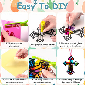 EggSun satin ribbons for easy hanging and finishing
