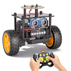 EggTailz Smart Robot Car front view with inviting design and LED accents.