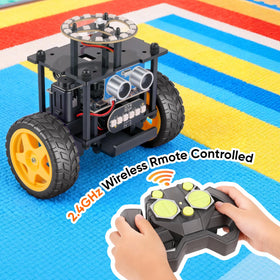 EggTailz Smart Robot Car headlights and taillights enhance driving realism.