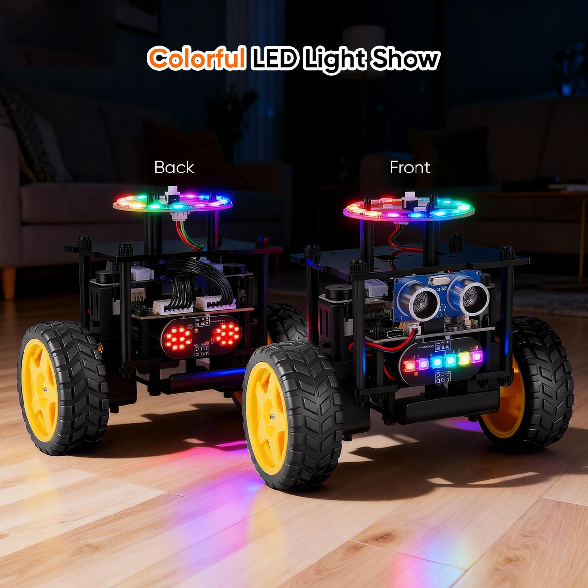 EggTailz Smart Robot Car rechargeable battery enables longer play sessions.