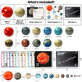 EH.DT Space Balls educational flashcards for planet facts.