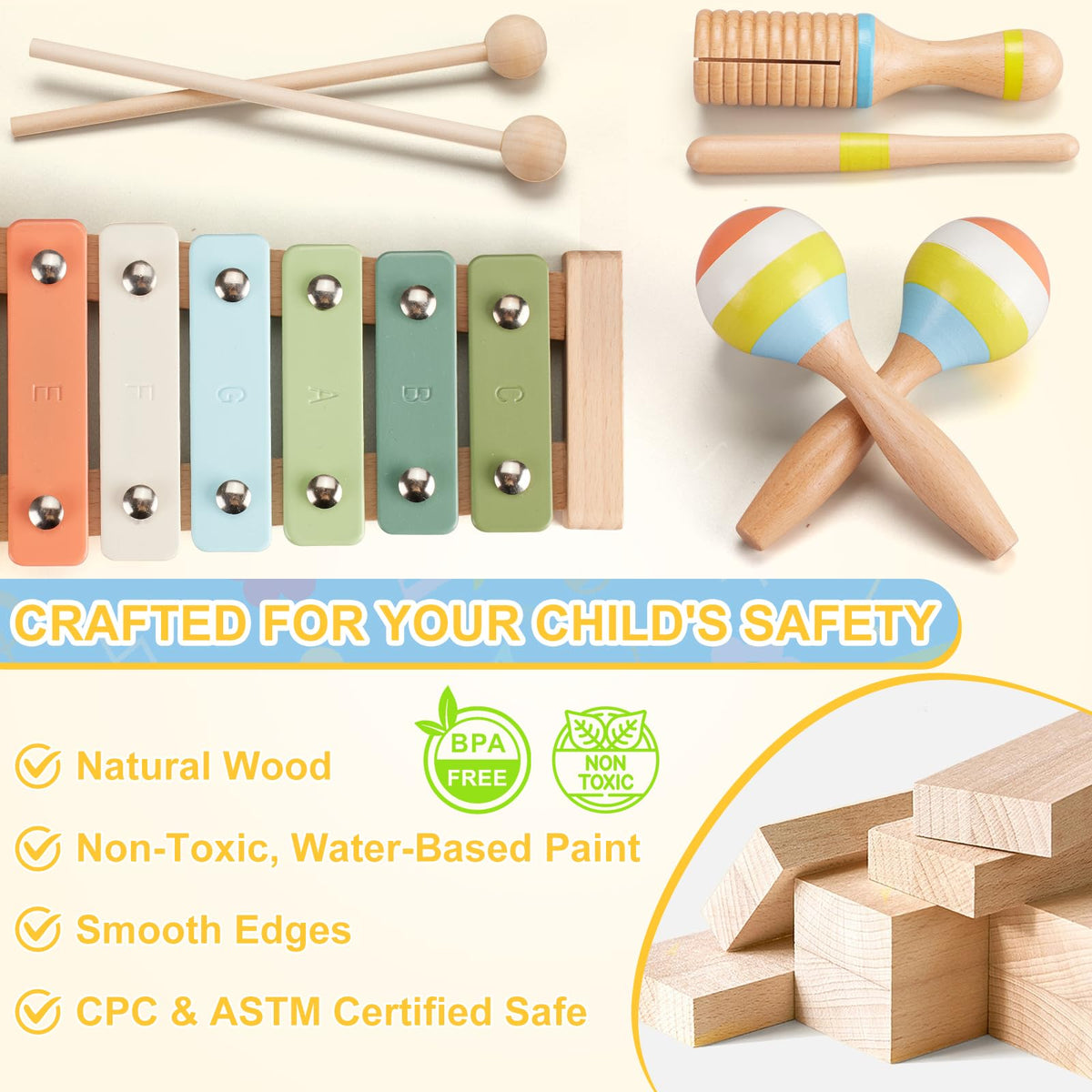 Ehome Baby Musical Instrument Set Clarinet: introduces varied timbres for creative expression