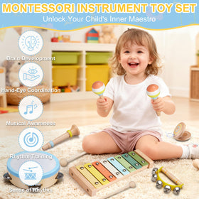 Ehome Baby Musical Instrument Set Maracas: invites rhythm exploration and peer play