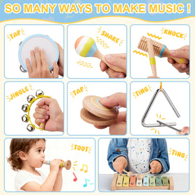 Ehome Baby Musical Instrument Set Triangle: delivers clear tones for early listening skills